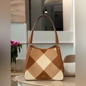 Kate Spade Brown and Tan Shoulder Bag